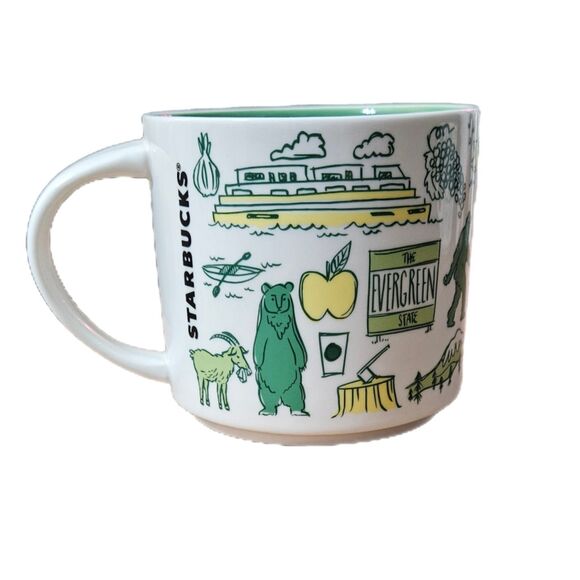 Starbucks Washington State USA BEEN There Series 14 Fl.oz Coffee Mug / Cup - Picture 1 of 6